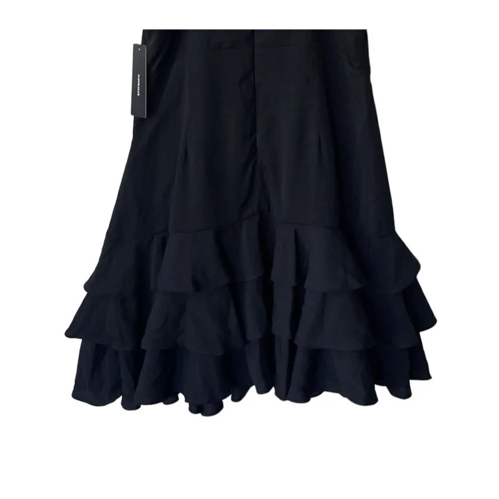 Lulu's The Best Night Dress Sz M NWT Tiered Ruffled Mini Fairy Grunge Cocktail - Picture 9 of 13